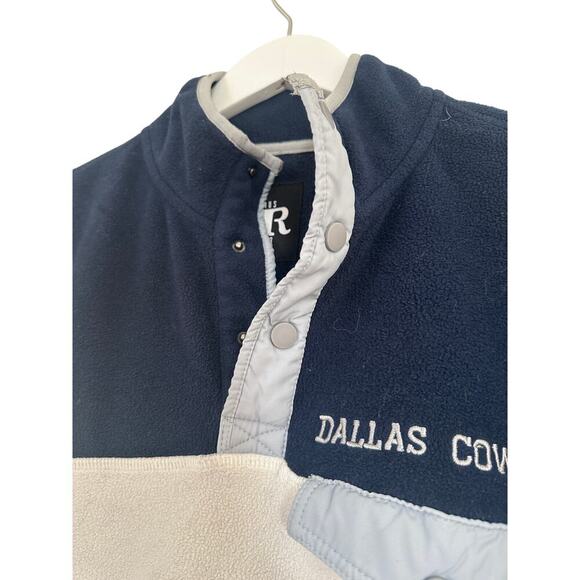 Dallas Cowboys Women Small Blue White Vintage Sweatshirt Pullover Fleece NFL Fan - Picture 4 of 11